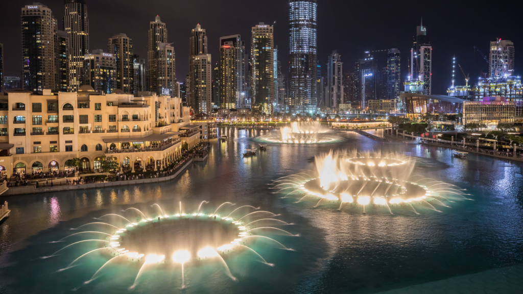 dubai fountain show